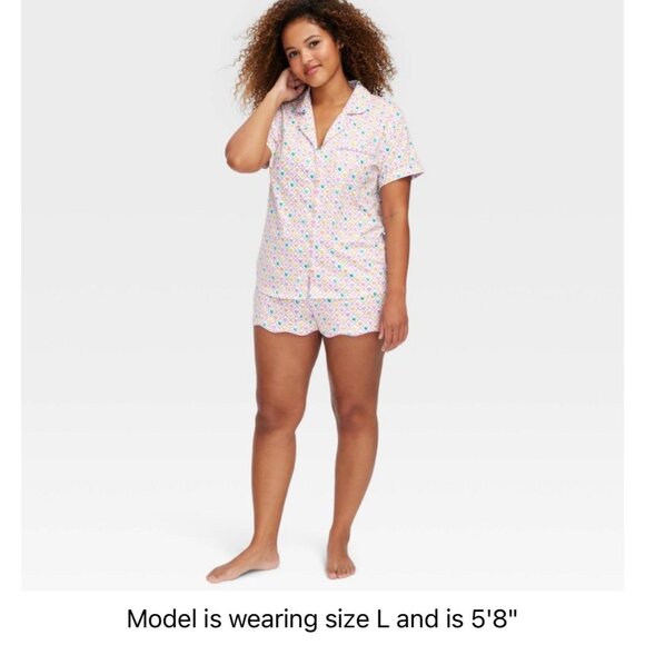 Roller Rabbit Target Other - Roller Rabbit X Target Geo Hearts Short Sleeve Short Pajama Set NWT